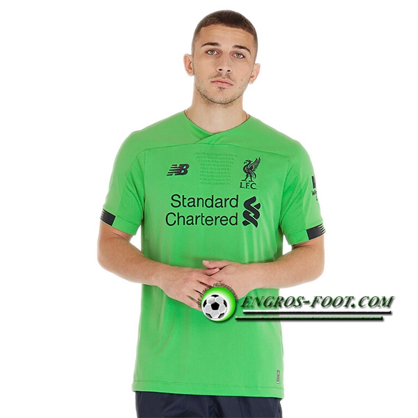 Engros-foot: Maillot Foot FC Liverpool Gardien de but Vert 2019 2020 Thailande