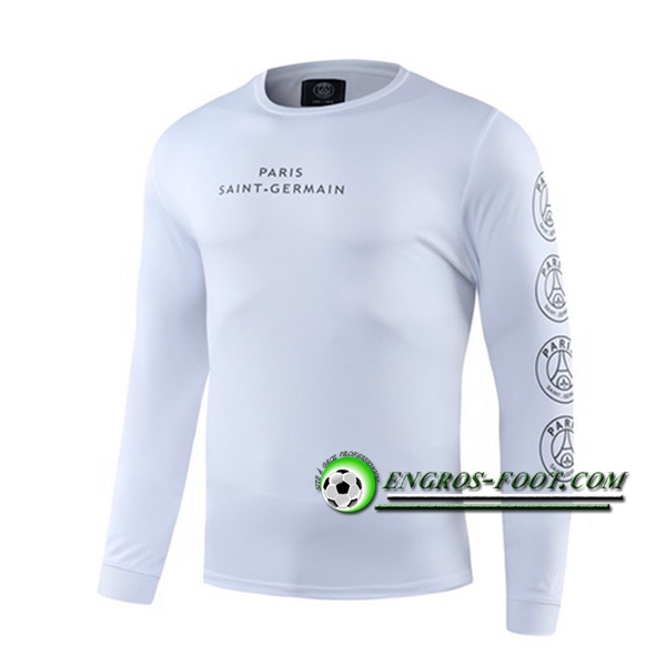 Engros-foot: Sweatshirt Training Paris PSG Jordan Blanc 2019 2020 Thailande