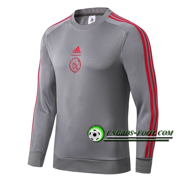 Engros-foot: Sweatshirt Training AFC Ajax Gris 2019 2020 Thailande