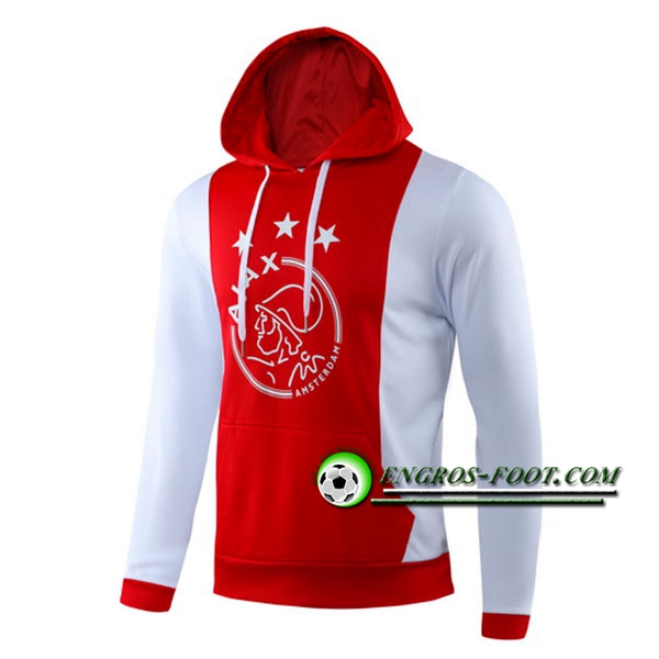 Engros-foot: Capuche Sweatshirt Training AFC Ajax Rouge 2019 2020 Thailande