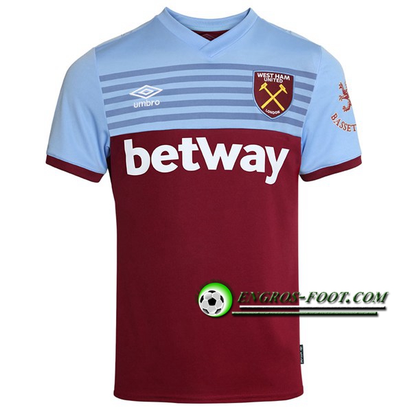 Engros-foot: Maillot Foot West Ham Domicile 2019 2020 Thailande