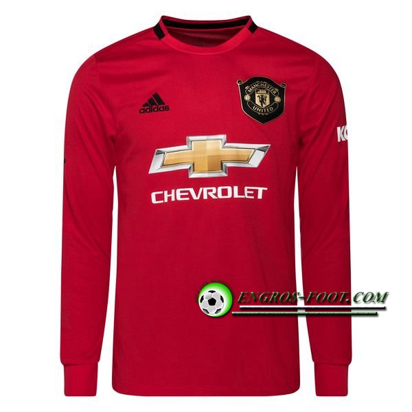 Engros-foot: Maillot Foot Manchester United Manches longues Domicile 2019 2020 Thailande