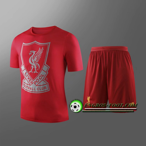 Engros-foot: Maillot Foot FC Liverpool + Shorts Enfants Rouge 2019 2020 Thailande