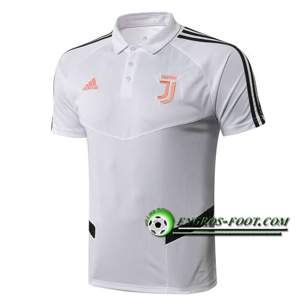 Engros-foot: Polo Foot Juventus Blanc/Noir 2019 2020 Thailande