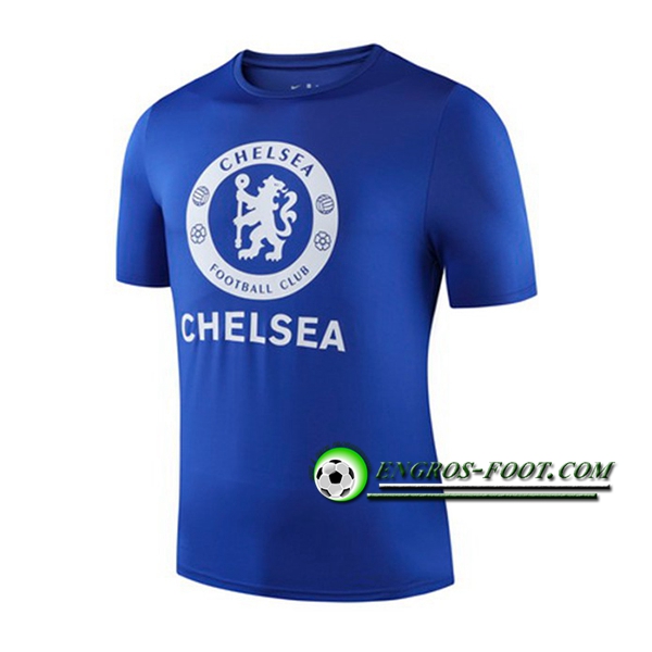 Engros-foot: Training T-Shirts FC Chelsea Blue 2019 2020 Thailande