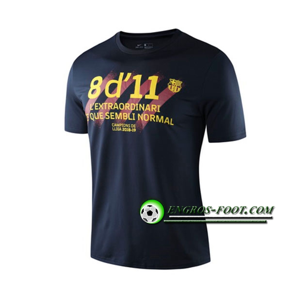 Engros-foot: Training T-Shirts FC Barcelone Noir 2019 2020 Thailande