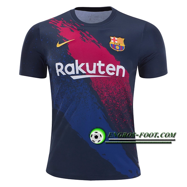 Engros-foot: Training T-Shirts FC Barcelone Noir/Rouge 2019 2020 Thailande