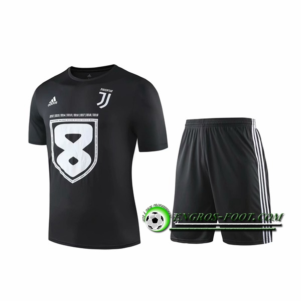 Engros-foot: Ensemble Training T-Shirts Juventus + Shorts Noir 2019 2020 Thailande