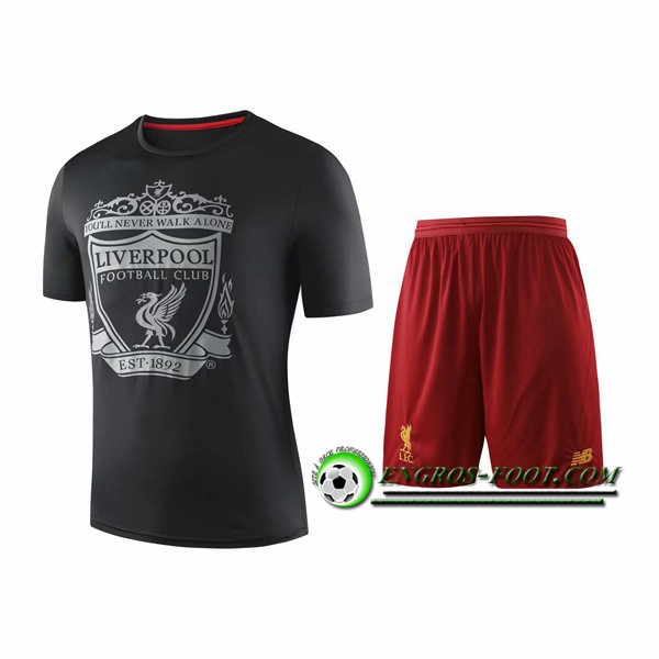 Engros-foot: Ensemble Training T-Shirts FC Liverpool + Shorts Noir 2019 2020 Thailande