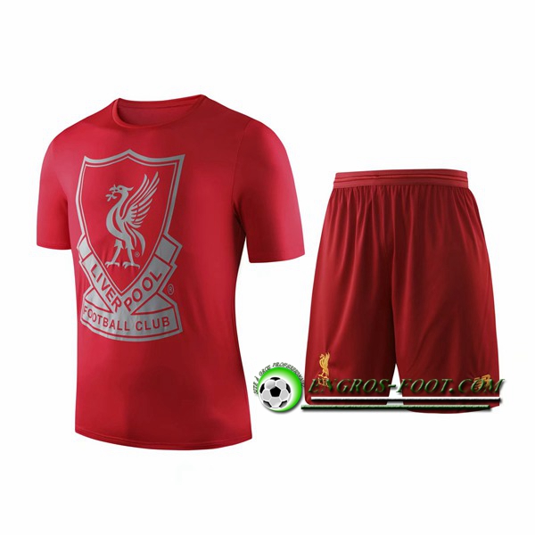 Engros-foot: Ensemble Training T-Shirts FC Liverpool + Shorts Rouge 2019 2020 Thailande