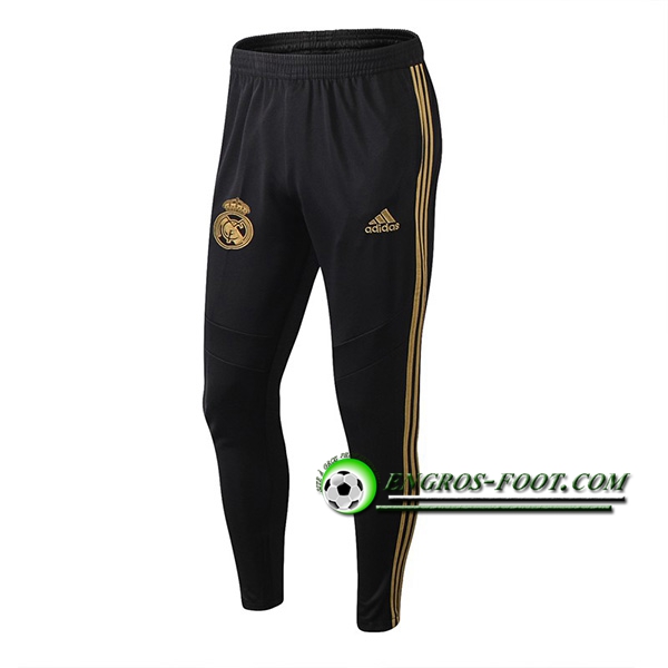 Engros-foot: Training Pantalon Foot Real Madrid Noir/Jaune 2019 2020 Thailande