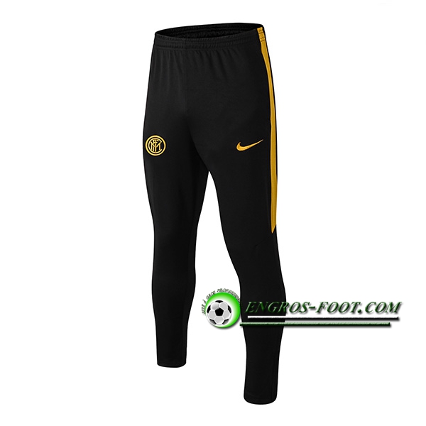 Engros-foot: Training Pantalon Foot Inter Milan Noir/Jaune 2019 2020 Thailande