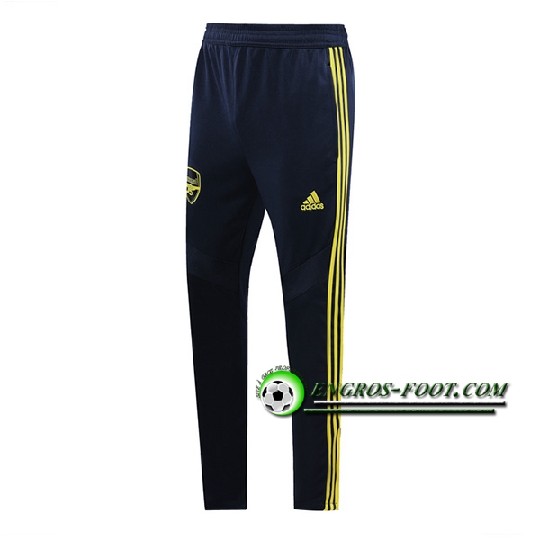 Engros-foot: Training Pantalon Foot Arsenal Bleu Fonce/Jaune 2019 2020 Thailande