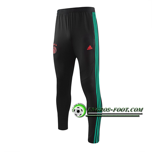 Engros-foot: Training Pantalon Foot AFC Ajax Noir/Vert 2019 2020 Thailande