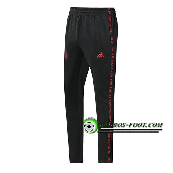 Engros-foot: Training Pantalon Foot Manchester United Noir/Rouge 2019 2020 Thailande