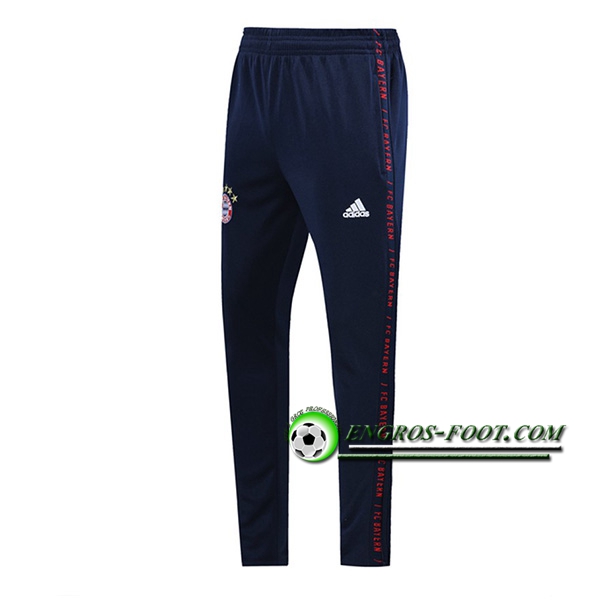 Engros-foot: Training Pantalon Foot Bayern Munich Bleu Fonce 2019 2020 Thailande