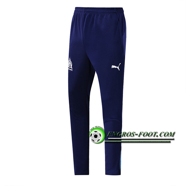 Engros-foot: Training Pantalon Foot Marseille OM Bleu Fonce 2019 2020 Thailande