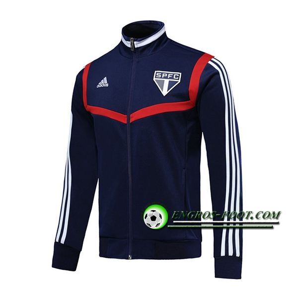 Engros-foot: Nouveaux Veste Foot Sao paulo Bleu 2019 2020 Thailande