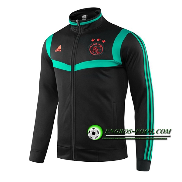 Engros-foot: Nouveaux Veste Foot AFC Ajax Vert/Noir 2019 2020 Thailande