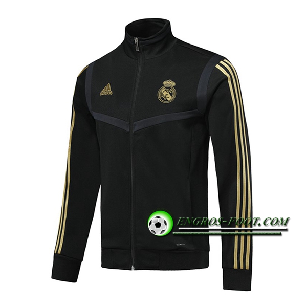 Engros-foot: Nouveaux Veste Foot Real Madrid Noir 2019 2020 Thailande