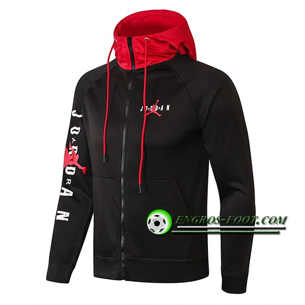 Engros-foot: Veste A Capuche PSG Jordan Noir 2019 2020 Thailande