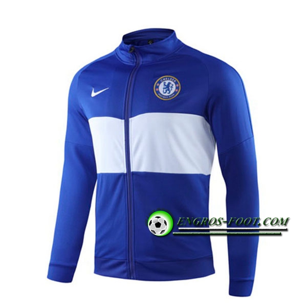 Engros-foot: Nouveaux Veste Foot FC Chelsea Bleu/Blanc 2019 2020 Thailande