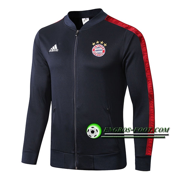 Engros-foot: Nouveaux Veste Foot Bayern Munich Bleu Fonce 2019 2020 Thailande