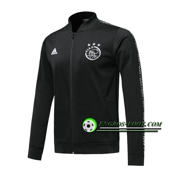 Engros-foot: Nouveaux Veste Foot AFC Ajax Noir 2019 2020 Thailande