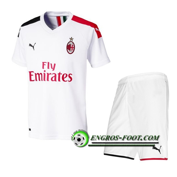 Engros-foot: Ensemble Maillot Foot Milan AC Enfant Exterieur 2019 2020 Thailande