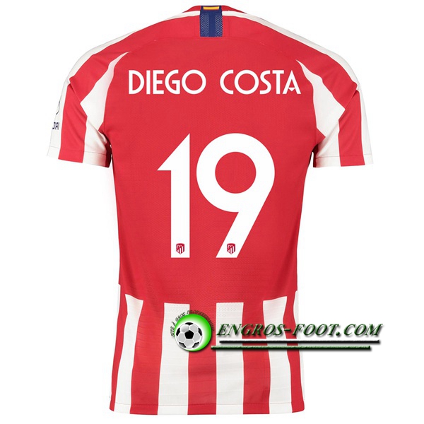 Engros-foot: Jeu Maillot de Atletico Madrid (DIEGO COSTA 19) Domicile 2019 2020 Thailande