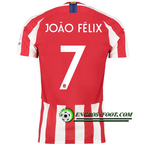 Engros-foot: Jeu Maillot de Atletico Madrid (JOAO FELIX 7) Domicile 2019 2020 Thailande