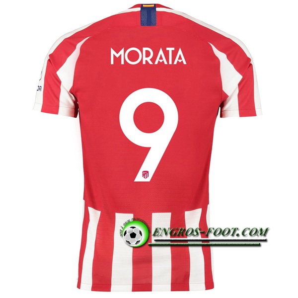 Engros-foot: Jeu Maillot de Atletico Madrid (MORATA 9) Domicile 2019 2020 Thailande