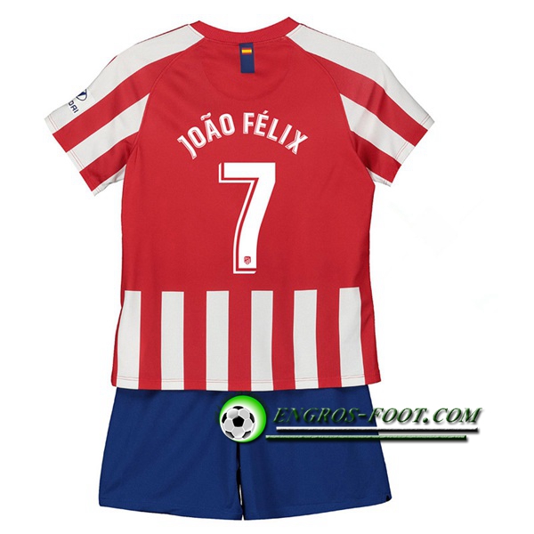 Engros-foot: Ensemble Maillot Foot Atletico Madrid (JOAO FELIX 7) Enfant Domicile 2019 2020 Thailande