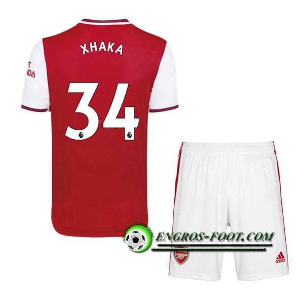 Engros-foot: Ensemble Maillot Foot Arsenal (XHAKA 34) Enfant Domicile 2019 2020 Thailande