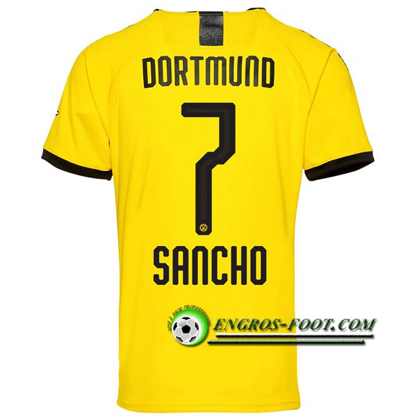 Engros-foot: Jeu Maillot de Dortmund BVB (SANCHO 7) Domicile 2019 2020 Thailande