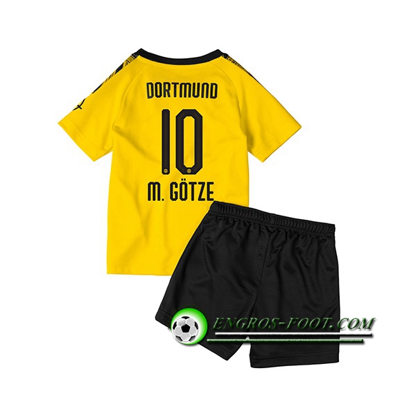 Engros-foot: Ensemble Maillot Foot Dortmund BVB (M.GOTZE 10) Enfant Domicile 2019 2020 Thailande