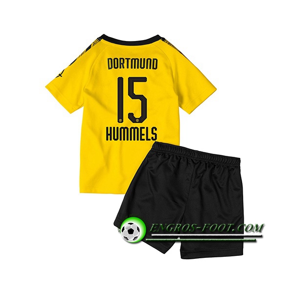 Engros-foot: Ensemble Maillot Foot Dortmund BVB (HUMMELS 15) Enfant Domicile 2019 2020 Thailande