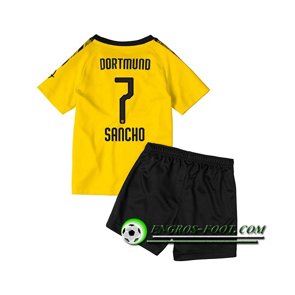 Engros-foot: Ensemble Maillot Foot Dortmund BVB (SANCHO 7) Enfant Domicile 2019 2020 Thailande