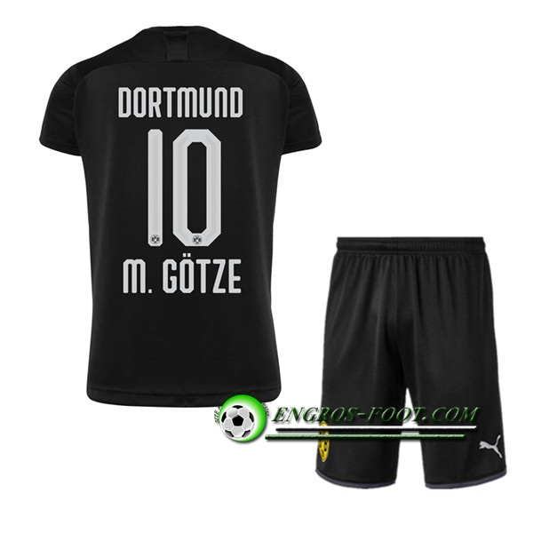 Engros-foot: Ensemble Maillot Foot Dortmund BVB (M.GOTZE 10) Enfant Exterieur 2019 2020 Thailande