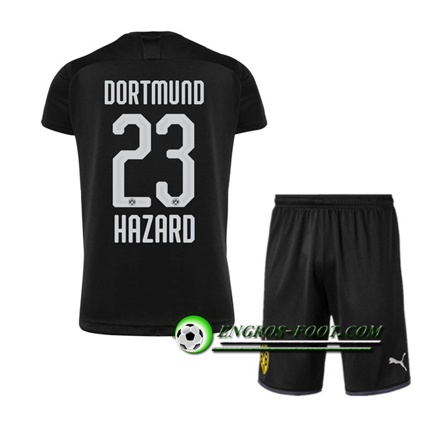 Engros-foot: Ensemble Maillot Foot Dortmund BVB (HAZARD 23) Enfant Exterieur 2019 2020 Thailande