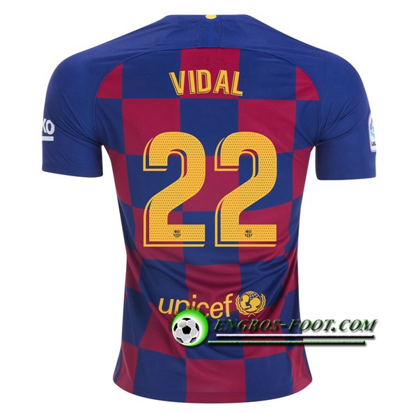 Engros-foot: Jeu Maillot de FC Barcelone (VIDAL 22) Domicile 2019 2020 Thailande