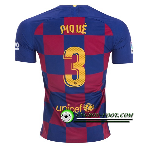 Engros-foot: Jeu Maillot de FC Barcelone (PIQUE 3) Domicile 2019 2020 Thailande