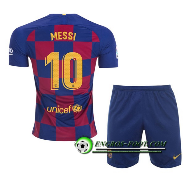 Engros-foot: Ensemble Maillot Foot FC Barcelone (MESSI 10) Enfant Domicile 2019 2020 Thailande