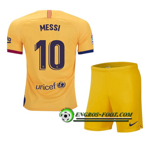 Engros-foot: Ensemble Maillot Foot FC Barcelone (MESSI 10) Enfant Domicile 2019 2020 Thailande