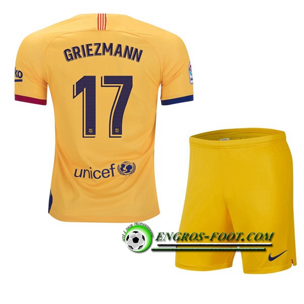 Engros-foot: Ensemble Maillot Foot FC Barcelone (GRIEZMANN 17) Enfant Domicile 2019 2020 Thailande