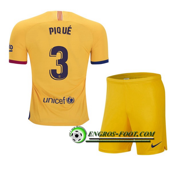 Engros-foot: Ensemble Maillot Foot FC Barcelone (PIQUE 3) Enfant Domicile 2019 2020 Thailande