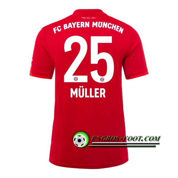 Engros-foot: Jeu Maillot de Bayern Munich (MULLER 25)Domicile 2019 2020 Thailande