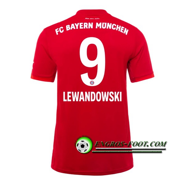 Engros-foot: Jeu Maillot de Bayern Munich (LEWANDOWSKI 9) Domicile 2019 2020 Thailande