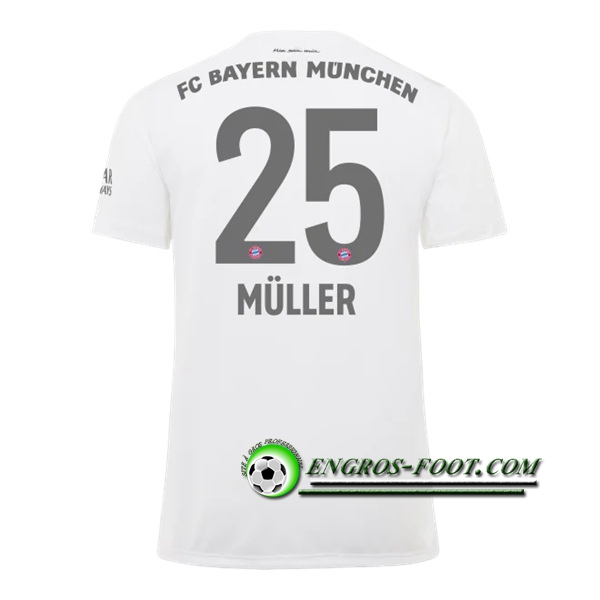 Engros-foot: Jeu Maillot de Bayern Munich (MULLER 25)Exterieur 2019 2020 Thailande