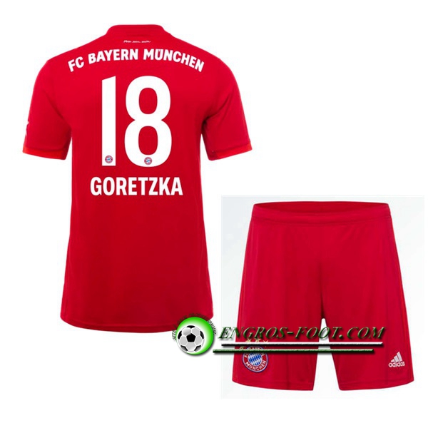 Engros-foot: Ensemble Maillot Foot Bayern Munich (GORETZKA 18) Enfant Domicile 2019 2020 Thailande